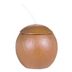 Buy 🌟 21oz. Summer Coconut Cups with Straws, 6ct. by Amscan 🛒