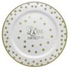 Best reviews of 🔔 10.25" Love Round Plastic Plates, 10ct. by Amscan ❤️