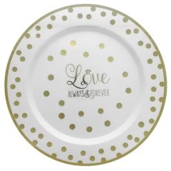 Best reviews of 🔔 10.25" Love Round Plastic Plates, 10ct. by Amscan ❤️