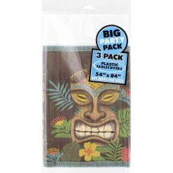 Best Pirce 🥰 84'' x 54'' Vintage Tiki Plastic Table Cover by Amscan 🌟