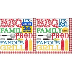 Outlet 👍 BBQ Picnic Luncheon Napkins, 36ct. by Amscan ✨