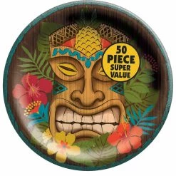 Brand new β 8.5'' Vintage Tiki Value Pack Round Plates, 50ct. by Amscan βοΈ