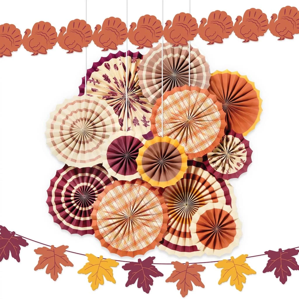 Top 10 π Thanksgiving Paper Fan Room Decorating Kit by Amscan π 1 Top 10 π Thanksgiving Paper Fan Room Decorating Kit by Amscan π