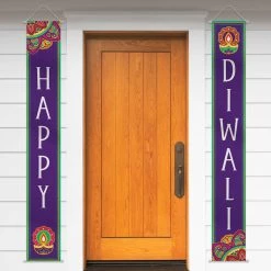Budget ✨ Happy Diwali Hanging Canvas Flags by Amscan ⭐