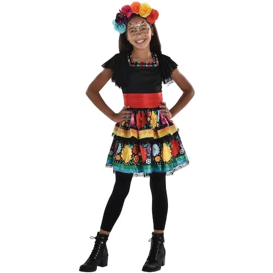 Top 10 ✔️ Rainbow Day of the Dead Child Costume by Amscan ⭐ 2 Top 10 ✔️ Rainbow Day of the Dead Child Costume by Amscan ⭐ - Image 2