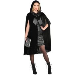 Promo 😉 Adult Hooded Cape with Oversized Bow by Amscan 🎁