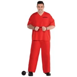 Hot Sale ❤️ Incarcerated Adult Costume, XXX-Large by Amscan ⭐