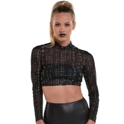 Cheap ⭐ Cyberpunk Adult Mesh Top by Amscan 🧨