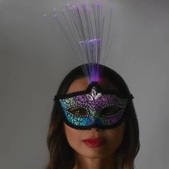 Buy ⭐ Fiber Optic Light Up Mask by Amscan 🛒