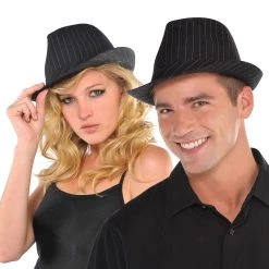 Deals 💯 Adult Pinstripe Fedora Hat by Amscan 👍