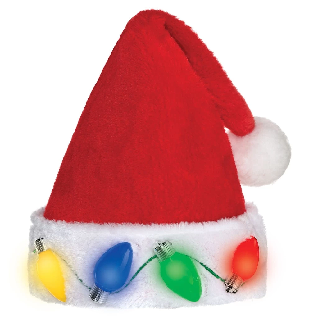Buy βοΈ Christmas Light-Up Plush Santa Hat by Amscan π 1 Buy βοΈ Christmas Light-Up Plush Santa Hat by Amscan π