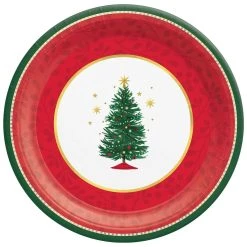 Top 10 🥰 12" ⌛ Christmas Joyful Tree Paper Plates, 16ct. by Amscan ❤️