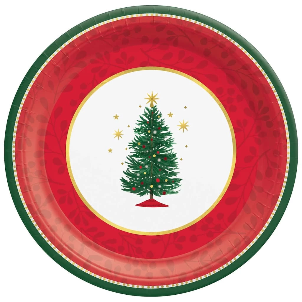 Top 10 🥰 12" ⌛ Christmas Joyful Tree Paper Plates, 16ct. by Amscan ❤️ 1 Top 10 🥰 12" ⌛ Christmas Joyful Tree Paper Plates, 16ct. by Amscan ❤️