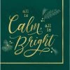 Discount ⭐ Christmas Calm and Bright Lunch Paper Napkins, 48ct. by Amscan 😍