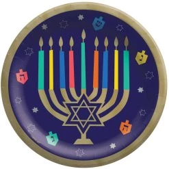 Cheap ⌛ 10" Hanukkah Joy Paper Plates, 40ct. by Amscan 💯